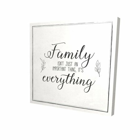 BEGIN HOME DECOR 16 x 16 in. Family-Print on Canvas 2080-1616-QU45